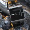 POEDAGAR 857 Top Rectangle Original Men's Quartz Watch – GunColor Grey