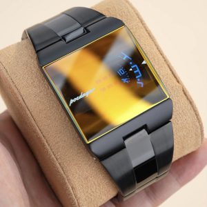 POEDAGAR 857 Top Rectangle Original Men's Quartz Watch – Black Gold